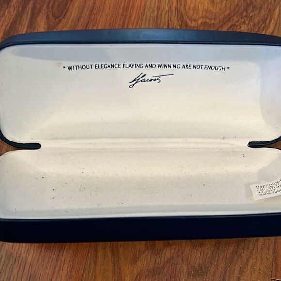 Lacoste navy blue hard eyeglass, sunglass case - Picture 3 of 6